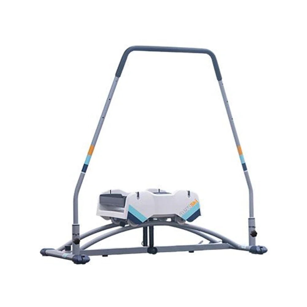 Aeroski Ski Fitness Workout Machine With Recoil Spring Resistance, Gray - 2.0