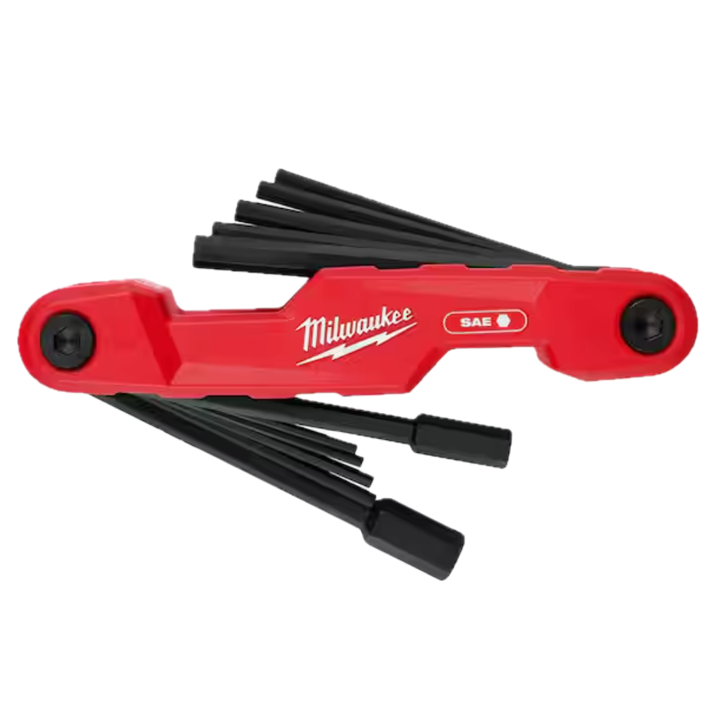 Milwaukee 48-22-2180 - 11-Key Electrician's Folding Hex Key Set - SAE