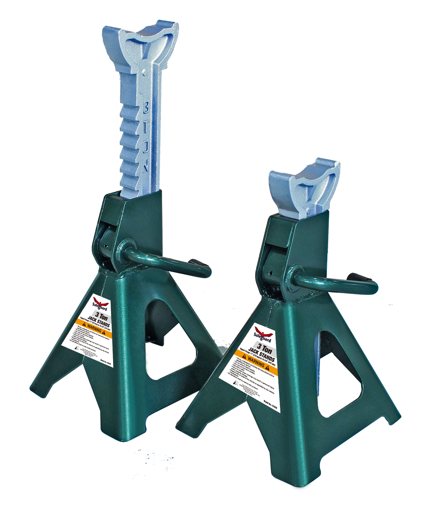 Safeguard 63030 Jack Stands, Steel, 3-Ton Capacity