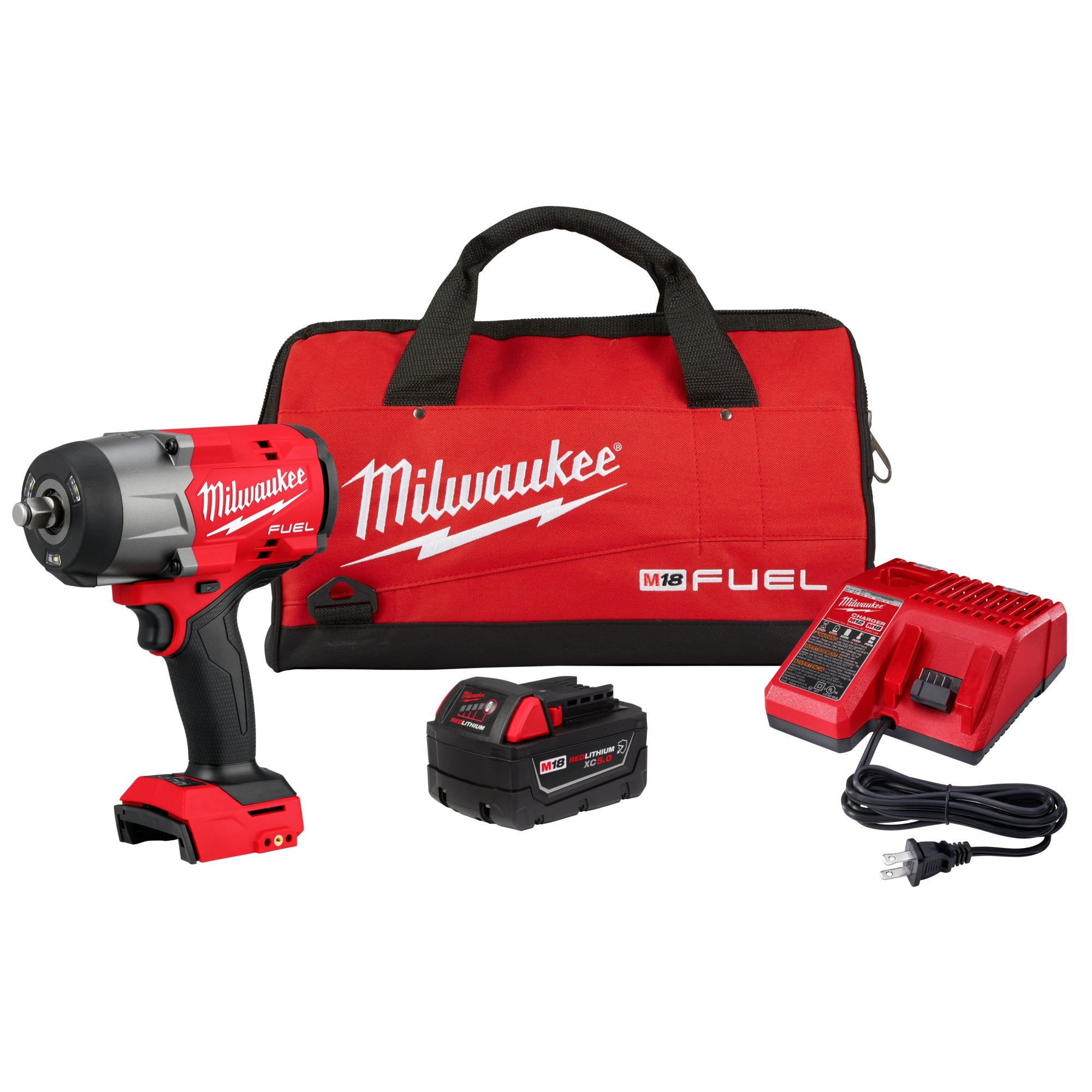 Milwaukee 2967-21B M18 Fuel 1/2" High Torque Impact Wrench w/Friction Ring Kit